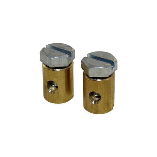 2x Schraubnippel KlemmNippel 7x9mm für Bowdenzug Seilzug