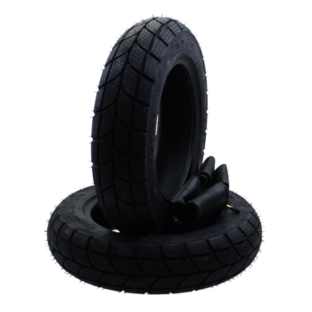 Winter Reifen Set 2x Kenda K701 3.50-10 56L TL M+S + Schlauch für Vespa PX Ape