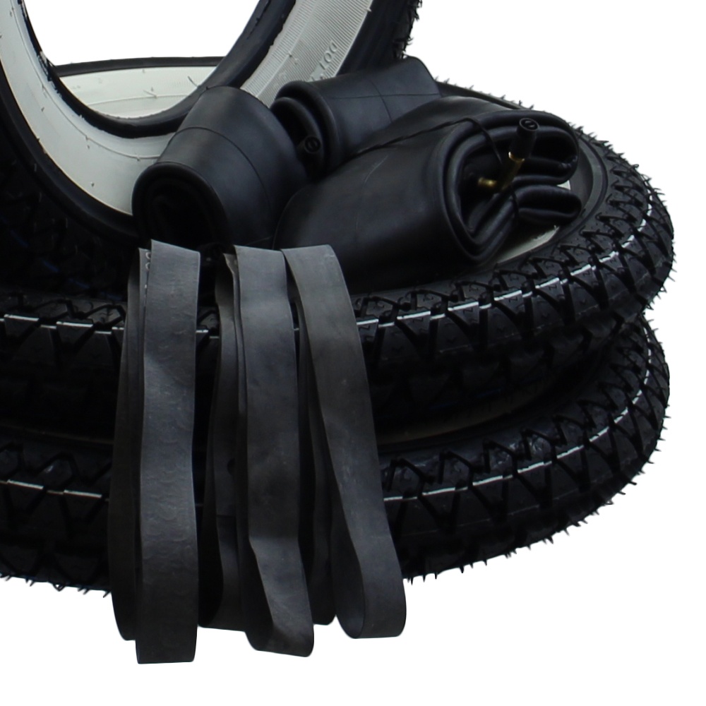 Weißwand Reifen komplett Set 3x Kenda K333 3.50-10 (3 1/2 x 10) 51J für Vespa GS