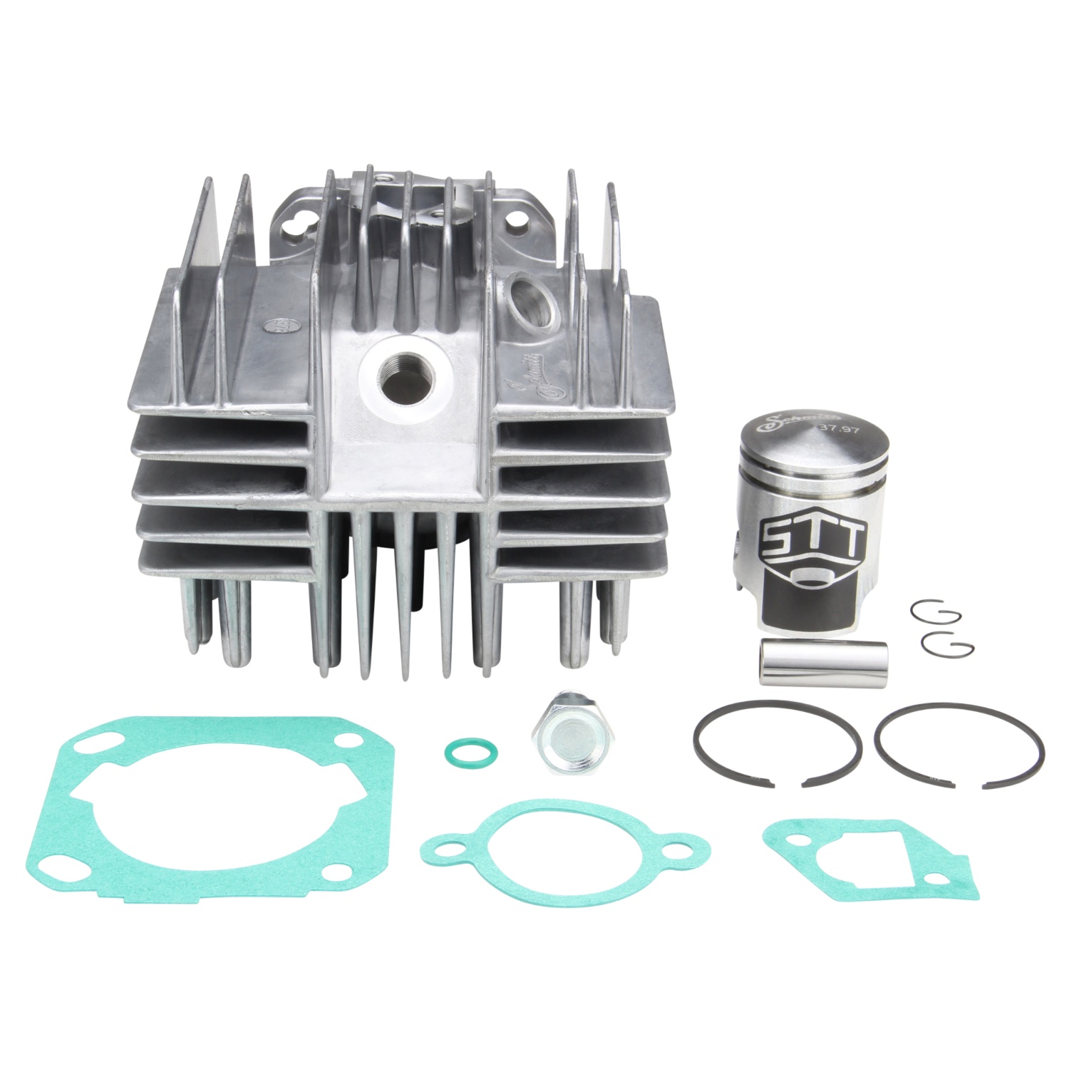 Zylinder Kit 50ccm 38mm Dichtungen für Hercules Optima 3 S 50 Sachs 505 Motor