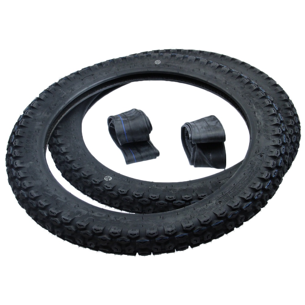 Enduro Reifen Schlauch Set 2x Kenda K270 2.75-18 (2 3/4 x18) 42P TT für MZ ETZ