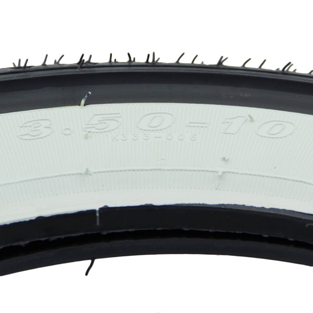 Weißwand Reifen komplett Set 2x Kenda K333 3.50-10 (3 1/2 x 10) 51J für Vespa GS