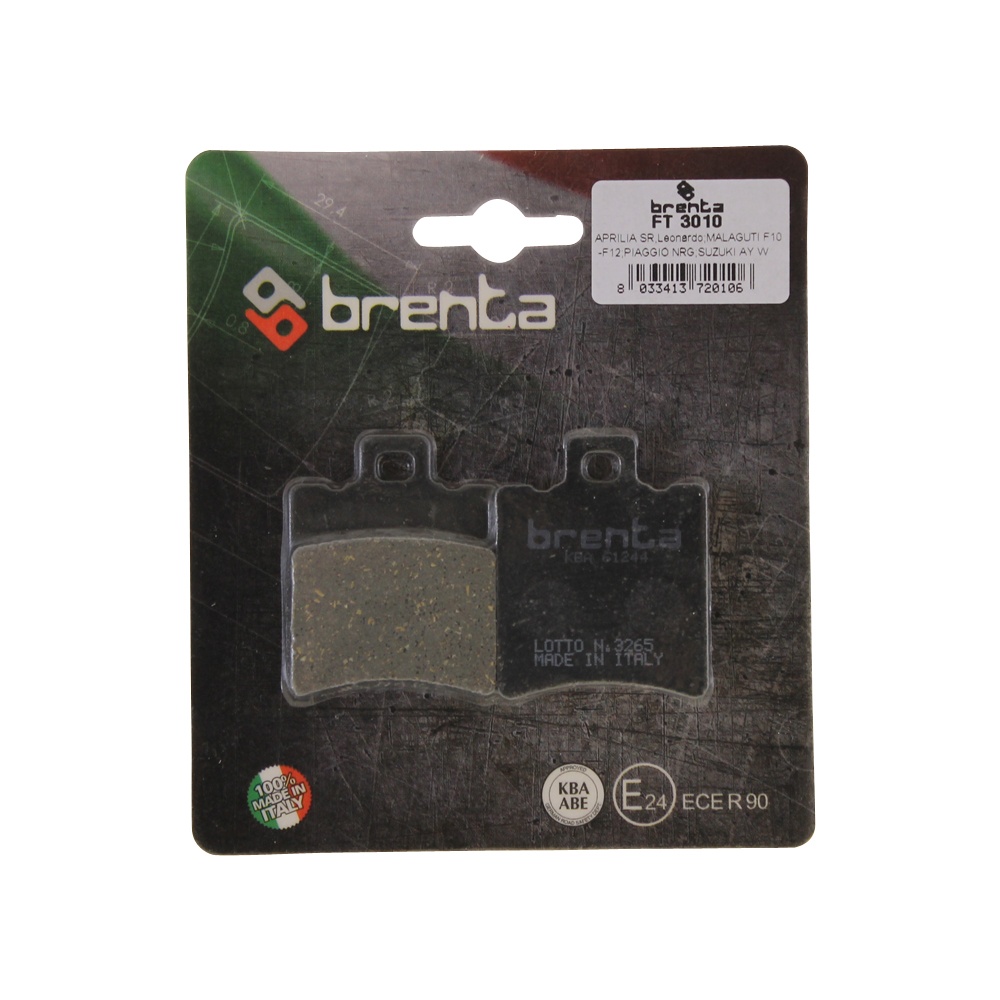 Bremsbeläge Brenta 3010, organisch für Beringer 6-Kolben Bremssattel