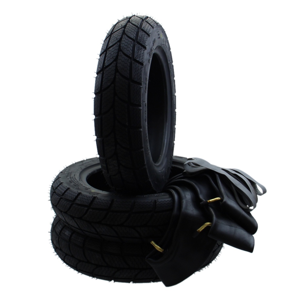 Winter Reifen Set 3x Kenda K701 3.50-10 + Schlauch/Felgenband für Vespa PX Ape