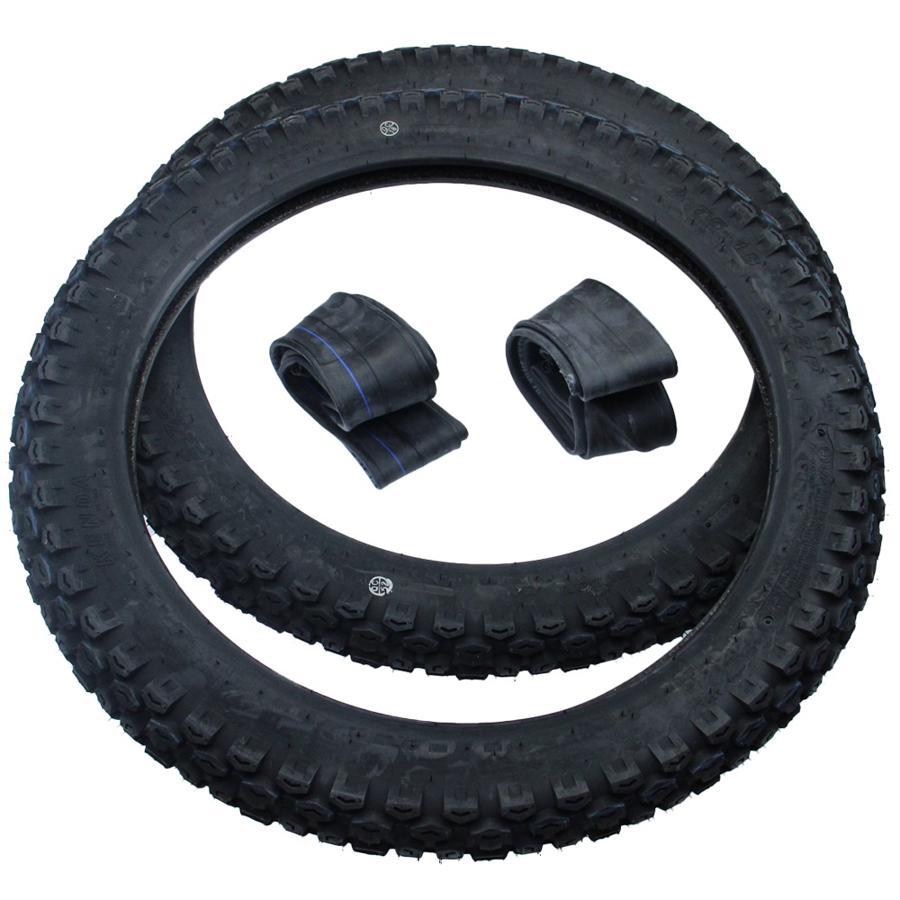 Enduro Reifen Schlauch Set 2x Kenda K270 2.75-18 (2 3/4 x18) 42P TT für MZ ETZ