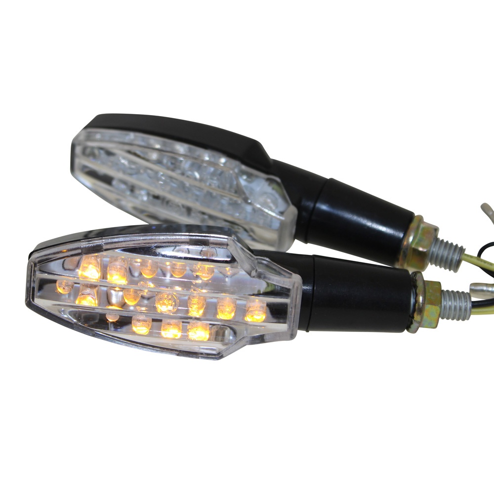 Mini Blinker LED Soto schwarz klar für CPI XS 250 Bj. 2007-2010