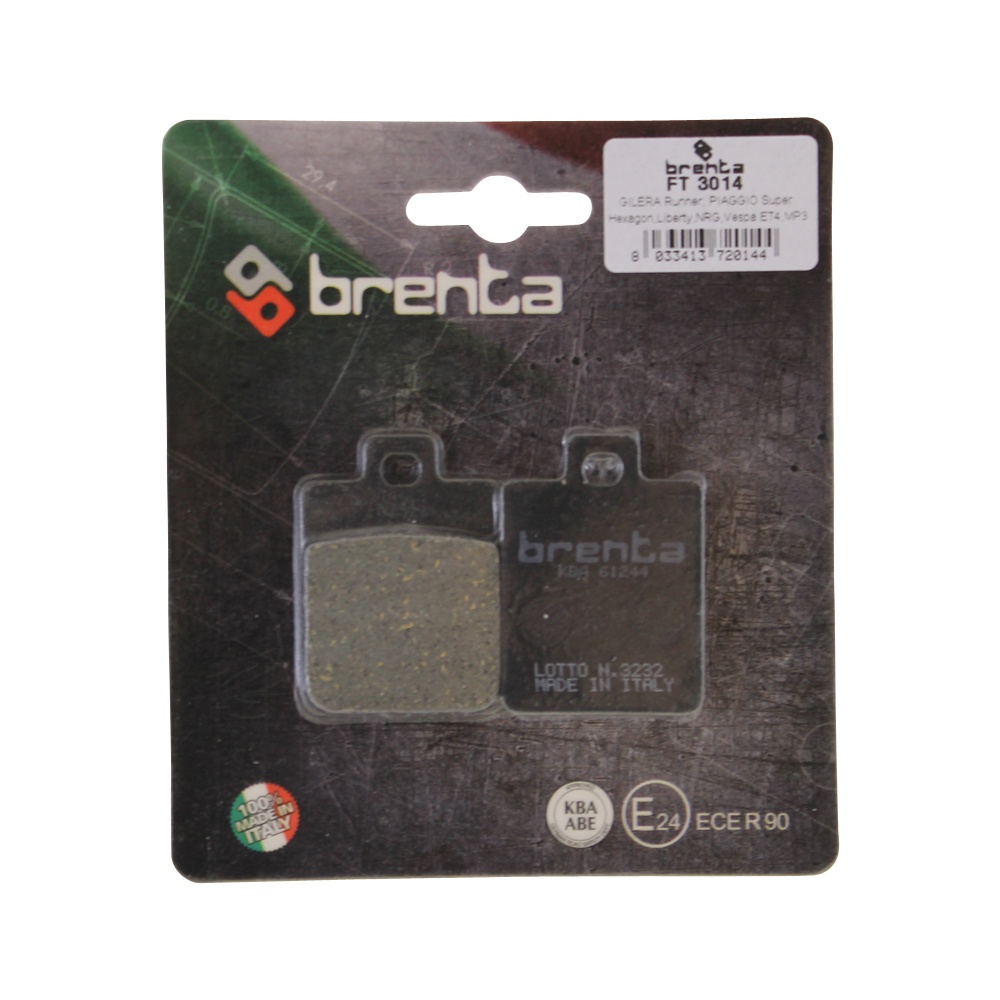 Bremsbeläge Brenta 3014 organisch vorne für Piaggio Liberty Zip Sfera 50 125