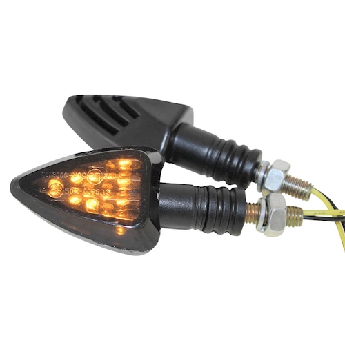 LED Mini Blinker Set Jake schwarz getönt E-Nummer M8 für Honda CBR 125 R Neuware