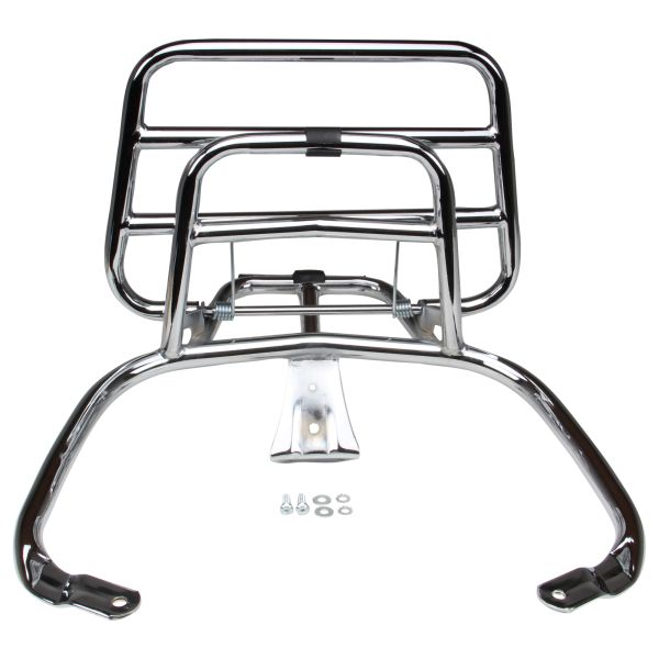 Gepäckträger klappbar hinten Chrom für Vespa Primavera Sprint 50 125 150 (103667)