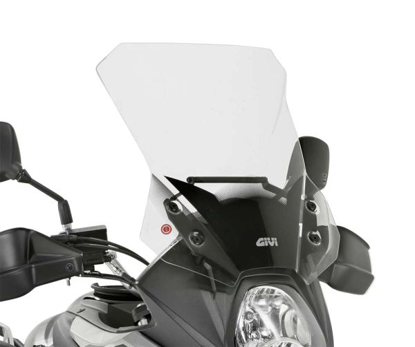 Givi Windschild D3112STG transparent, 440 mm hoch, 430 mm breit für Suzuki DL 650 V-Strom (17>23), mit ABE (D3112STG)