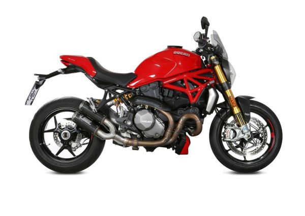 Mivv SPORT Schalldämpfer MK3 2 SLIP-ON Carbon für DUCATI MONSTER 821 BJ 2018 > (D.042.SM3C)