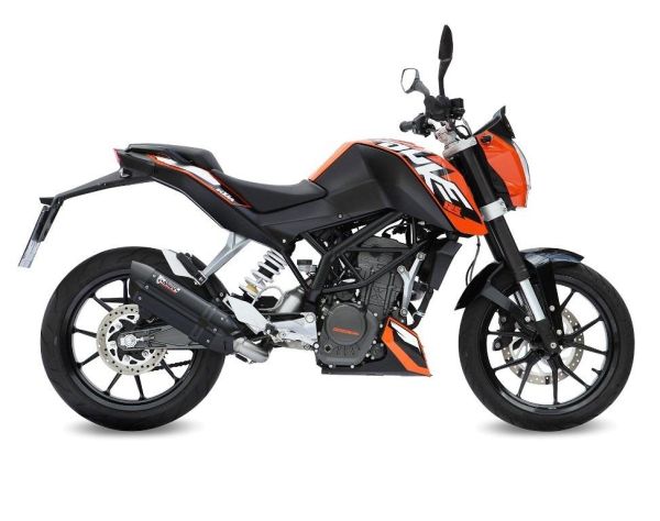 Mivv SPORT Schalldämpfer SUONO Komplettanlage 1x1 Steel Black für KTM 125 DUKE BJ 2011 > 2016 (KT.009.L9)