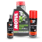 Motorcycle spare parts oils and fluids