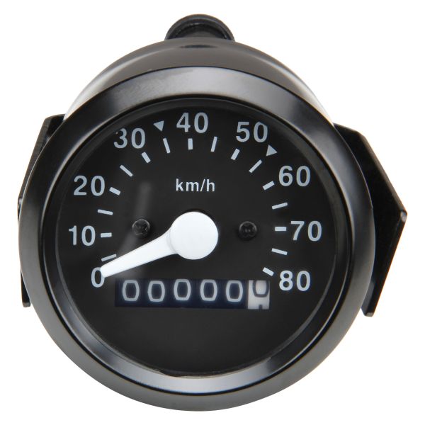 Tacho Tachometer 60mm schwarz Hercules Prima 2 3 4 5 Optima Mofa Moped (105799)