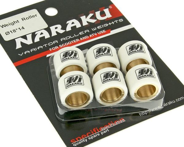 Naraku HD Variomatikgewichte 18x14, 14,0g für Roller, Quads, ATVs, Buggys, etc (67918140)