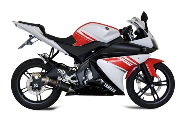 Mivv SPORT Schalldämpfer GP Komplettanlage 1x1 Carbon für YAMAHA YZF R125 BJ 2008 > 2013 (Y.030.L2S)