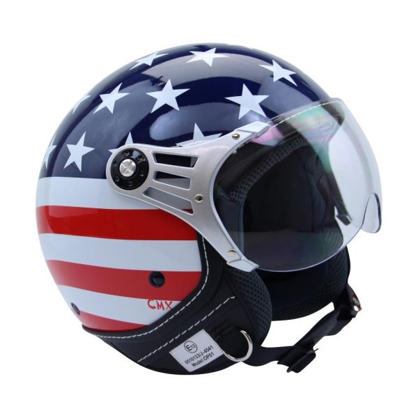 Motorradhelm Jethelm Chopperhelm Cafe Racer CMX "Stars and Stripes" USA-Flag (16394540)