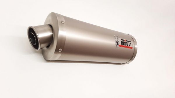 Mivv SPORT Schalldämpfer OVAL SLIP-ON Titan für HONDA XRV 750 AFRICA TWIN BJ 1993 > 2002 (H.024.LN)