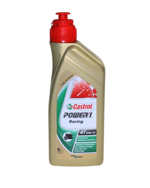 Castrol Motorrad Motoröl 10W-50 Power 1 Racing 4T - 1 Liter (163787)