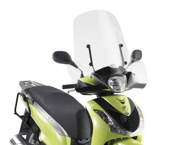 Givi Windschild 313AG transparent, 440 mm x 660 mm für Honda SH 125i-150i (05>08) / SH 125i-150i (09>12) (313AG)