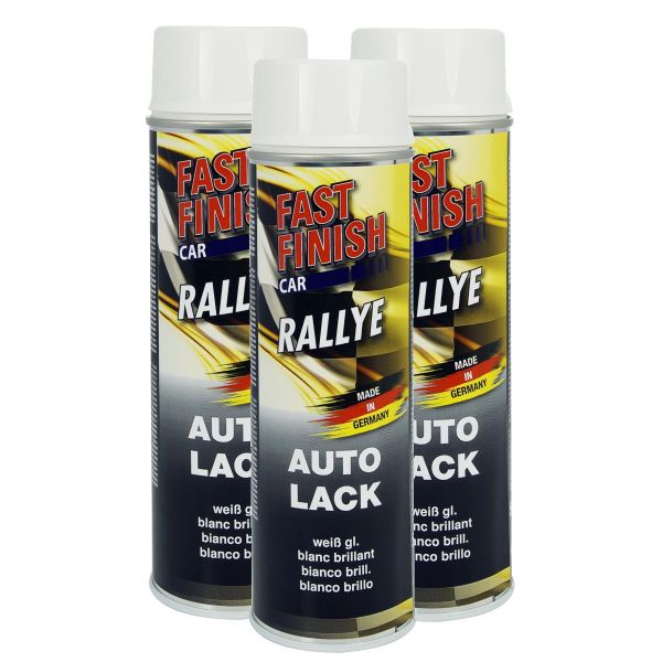 FastFinish Fast Finish Rallye Lack weiß glänzend 3x 500 ml. (FF2959043_24061408572093)