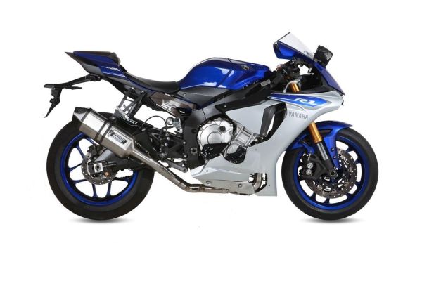 Mivv POWER STEEL Schalldämpfer SPEED EDGE Komplettanlage 4x2x1 Edelstahl für YAMAHA YZF 1000 R1 BJ 2015 > (X.YA.0010.SRX)