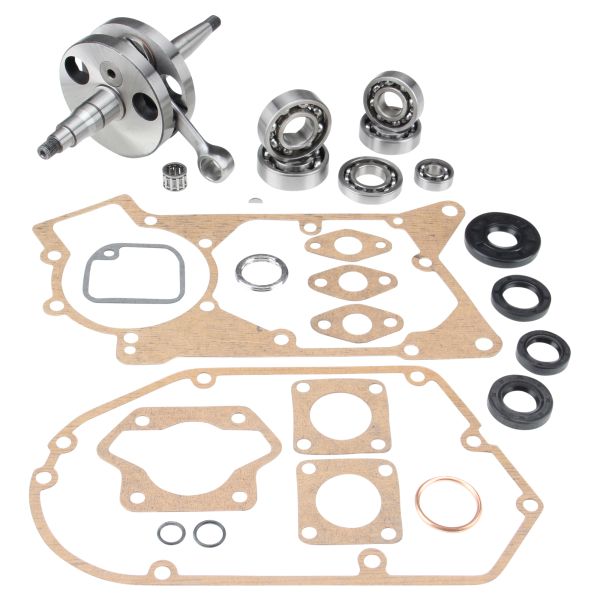 Standard Kurbelwelle + Motor Lager Set + Dichtsatz für Simson S51 / S53 / Schwalbe KR51/2 (104310)