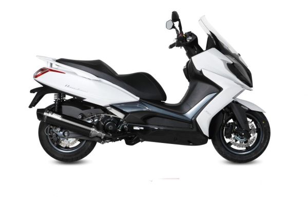 Mivv SPORT Schalldämpfer STRONGER SLIP-ON Steel Black für KYMCO DOWNTOWN 350 BJ 2015 > 2016 (O.007.LBSC)