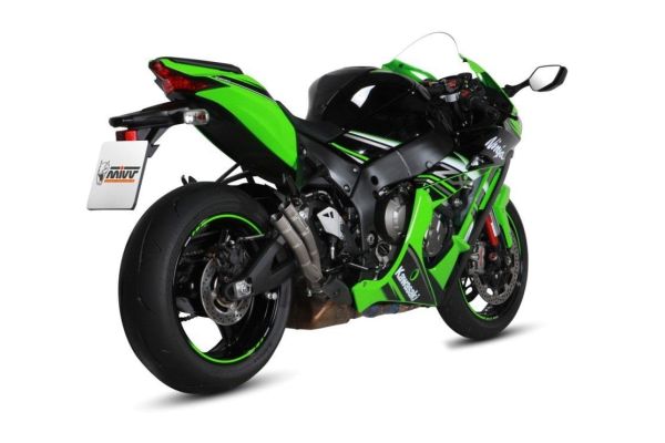 Mivv SPORT Schalldämpfer DOUBLE GUN SLIP-ON FULL TITANIUM für KAWASAKI ZX-10 R BJ 2016 > (K.042.SDG)