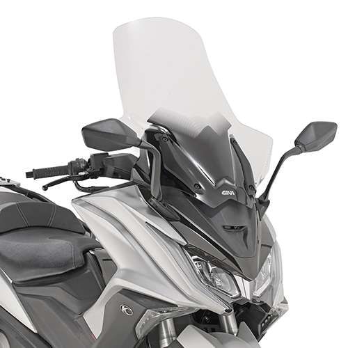 Givi Windschild D6110STG - transparent - 580 mm x 660 mm (HxB) - für Kymco AK 550 (17-22) - mit ABE (D6110STG)