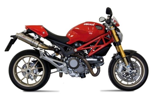 Mivv SPORT Schalldämpfer GP 2 SLIP-ON Titan für DUCATI MONSTER 795 BJ 2012 > (D.025.L6S)