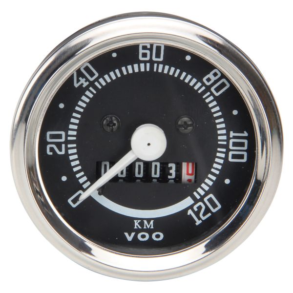 Tachometer 120 km/h Skala 60mm für Kreidler Florett RS RM Moped Mokick (104504)