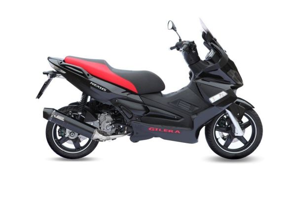 Mivv SPORT Schalldämpfer STRONGER Komplettanlage 1x1 Steel Black für GILERA NEXUS 300 BJ 2008 > 2013 (G.004.LBSC)