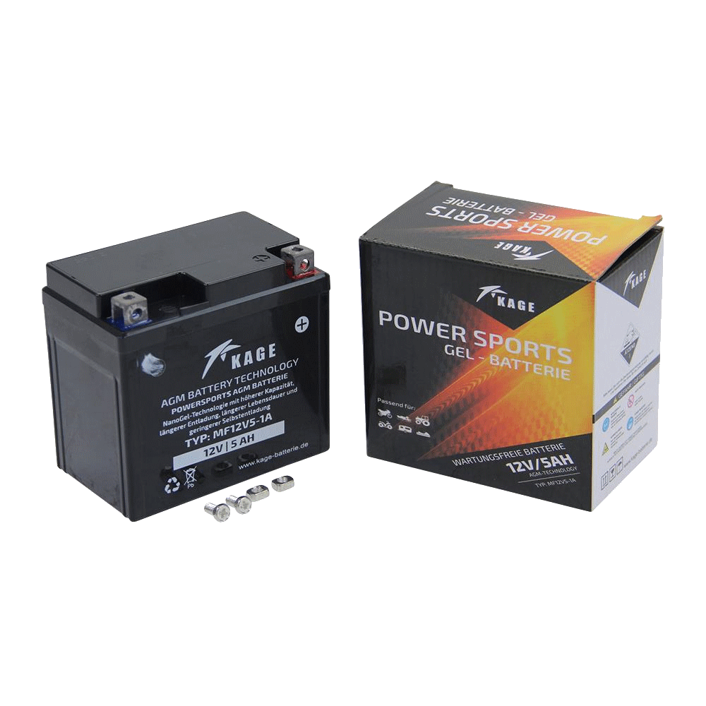 Rollerbatterie Gel-Batterie 12V 5AH für REX RS 250 450 460 500 600 700 750  900, 12 Volt Gelbatterien, Gelbatterien, Batterien