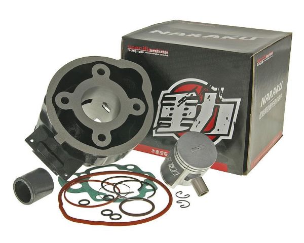 Zylinderkit Naraku 50ccm 25/28mm Anschluss Minarelli AM für Aprilia MX RS 50 Yamaha DT 50 (6710115)