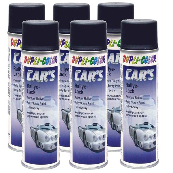 Car's Rallye Lack Lackspray schwarz matt 6x 600 ml. (DU6938786)