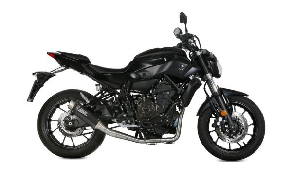 Mivv SPORT Schalldämpfer GPpro Komplettanlage 2x1 Carbon für YAMAHA MT-07 BJ 2014 > (Y.045.L2P)