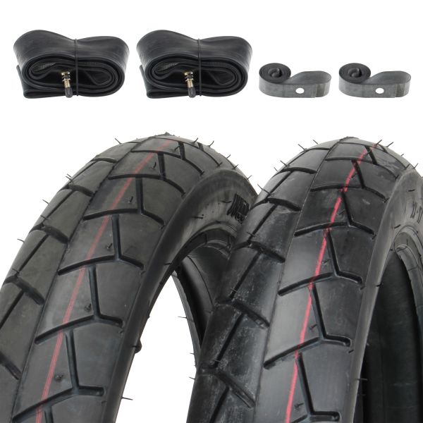 2x Reifen Mitas MC11 2.50-17 (2 1/2 x 17) 43J TL/TT + Schlauch + Felgenband (7139792s2)