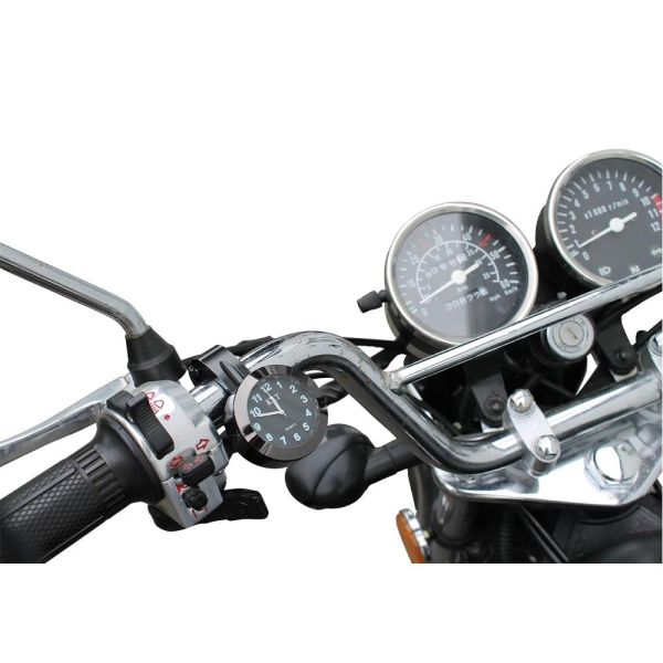 PW TOOLS Motorraduhr - wasserdichte Motorrad-Lenkeruhr mit leuchtendem  Zifferblatt, Mini Motorrad Uhr, Universal Wasserdicht Motorraduhr, Digital  Uhr