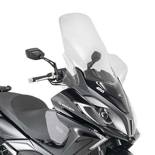 Givi Windschild D6107STG, transparent, 750x635 mm für Kymco Downtown ABS 125i-350i (15>22) mit ABE (D6107STG)