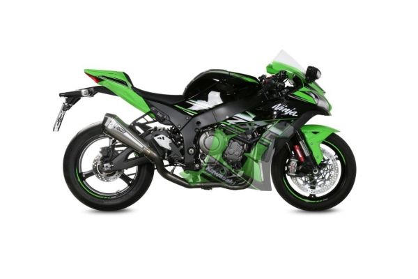 Mivv POWER STEEL Schalldämpfer DELTA RACE Komplettanlage 4x2x1 Edelstahl Carbon Cap für KAWASAKI ZX-10 R BJ 2016 > (X.KA.0006.SDRX)