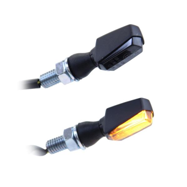 LED mini indicator Vision black tinted front rear 12V M8 motorbike, Turn  signal, Turn signal, Scooter lighting, Scooter parts