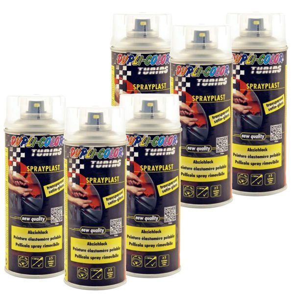 Duplicolor Sprayplast - Sprühfolie transparent seidenglanz 6x 400 ml. (DU3880956_24061809371828)