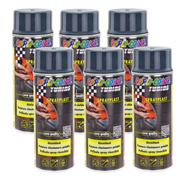 Dupli-Color Sprayplast - Abziehlack - Sprühfolie carbon seidenglanz 6x400 ml. (DU3880646)