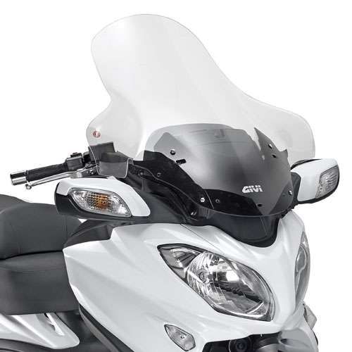 GIVI Windschild D3104STG, transparent, 700x750 mm mit ABE für Suzuki Burgman 650/650 Executive (13>20) (D3104STG)