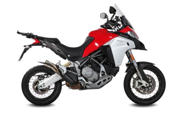 Mivv SPORT Schalldämpfer DOUBLE GUN SLIP-ON FULL TITANIUM für DUCATI MULTISTRADA 950 BJ 2017 > (D.037.LDG)