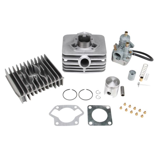 Tuning Set - Zylinder, Zylinderkopf, Vergaser 19mm - 60ccm für Simson S51 SR50 KR51/2 (167623)