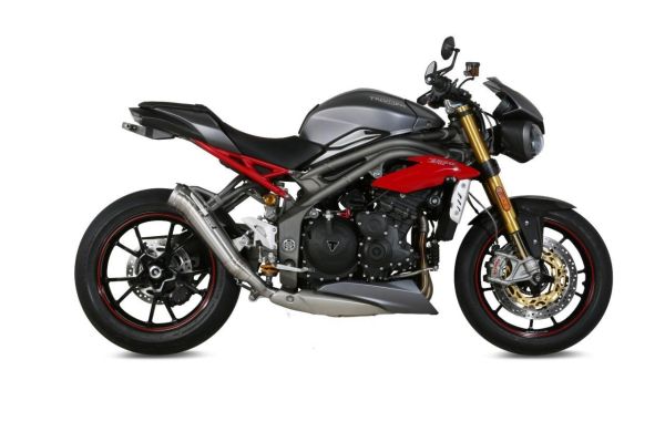 Mivv SPORT Schalldämpfer GHIBLI SLIP-ON Edelstahl für TRIUMPH SPEED TRIPLE BJ 2016 > 2017 (T.016.LGX)