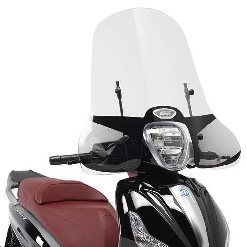 Givi Windschild 5606AG transparent, 430 mm hoch, 720 mm breit für Piaggio Beverly (5606AG)