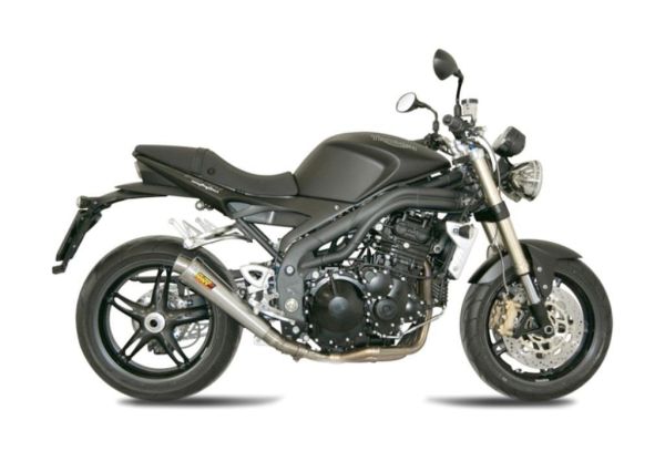 Mivv SPORT Schalldämpfer X-cone SLIP-ON Edelstahl für TRIUMPH SPEED TRIPLE BJ 2007 > 2010 (T.008.LC3)